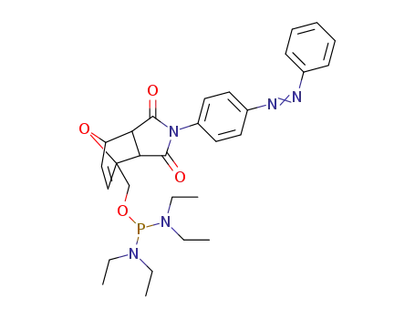 bis(N,N-diethylamido){4-aza-10-oxa-3,5-dioxo-4-N-(p-phenylazophenyl)tricyclo[5.2.11.7.02.6]dec-8-en-1-yl}methylphosphite