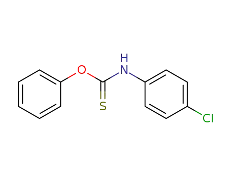 Molecular Structure of 2541-62-0 (Carbamothioic acid, (4-chlorophenyl)-, O-phenyl ester)