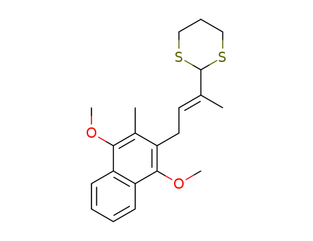 2-[3-(1,4-dimethoxy-3-methylnaphthalen-2-yl)-1-methylpropenyl][1,3]dithiane