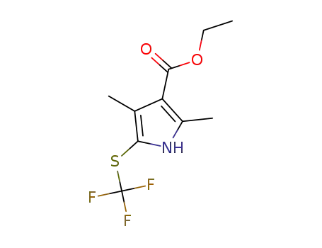 ethyl 2,4-dimethyl-5-((trifluoromethyl)thio)-1H-pyrrole-3-carboxylate