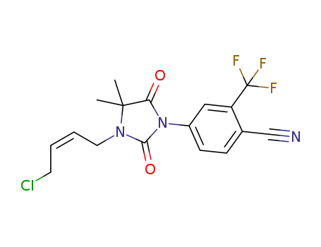 (Z)-4-(3-(4-chlorobut-2-en-1-yl)-4,4-dimethyl-2,5-dioxoimidazolidin-1-yl)-2-(trifiuoromethyl)benzonitrile