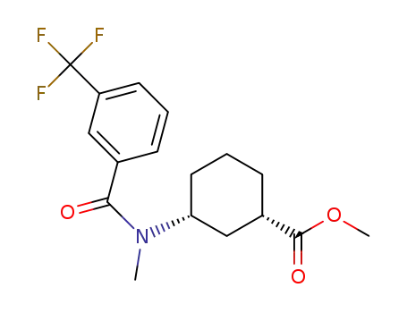methyl cis-3-{N-methyl[3-(trifluoromethyl)benzene]amido}cyclohexane-1-carboxylate