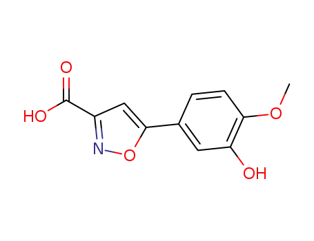 5-(3-hydroxy-4-methoxyphenyl)isoxazole-3-carboxylic acid