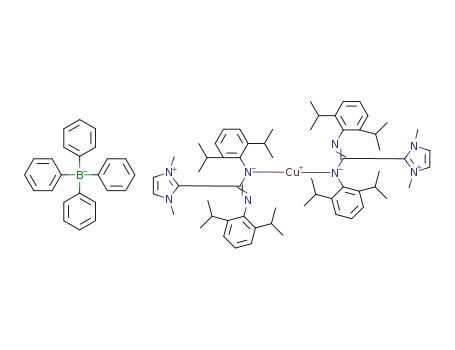 [Cu((methylcarbodiimide)-2,6-diisopropylphenylimidazolium)2]+[BPh4-]