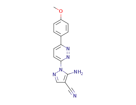 5-amino-1-[6-(4-methoxyphenyl)pyridazin-3-yl]-1H-pyrazole-4-carbonitrile