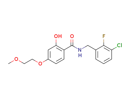 N-(3-chloro-2-fluorobenzyl)-2-hydroxy-4-(2-methoxyethoxy)benzamide