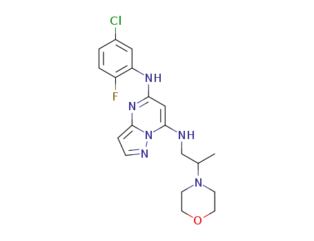 N5-(5-chloro-2-fluorophenyl)-N7-(2-morpholinopropyl)pyrazolo[1,5-a]pyrimidine-5,7-diamine