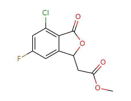 methyl 2-(4-chloro-6-fluoro-3-oxo-1,3-dihydroisobenzofuran-1-yl)acetate