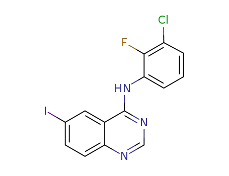 N-(3-chloro-2-fluorophenyl)-6-iodoquinazolin-4-amine