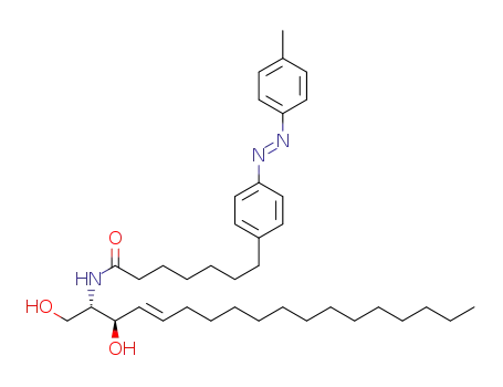 N-(7-(4-(p-tolyldiazenyl)phenyl)heptanamide)-(2S,3R)-2-aminooctadec-4-ene-1,3-diol