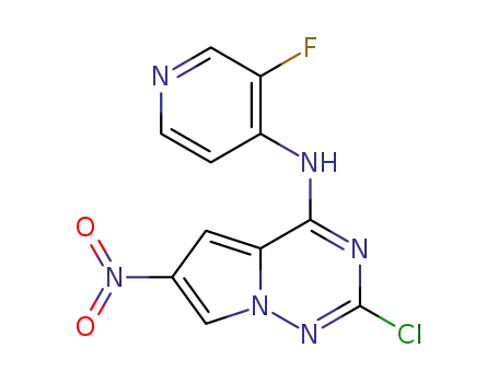 2-chloro-N-(3-fluoropyridin-4-yl)-6-nitropyrrolo[2,1-f][1,2,4]triazin-4-amine