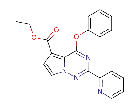 ethyl 4-phenoxy-2-(pyridin-2-yl)pyrrolo[2,1-f][1,2,4]triazine-5-carboxylate
