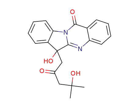 6-hydroxy-6-(2-oxo-4-hydroxy-4-methylpentyl)-indolo[2,1-b]quinazolin-12-one