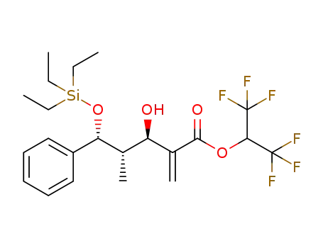 1,1,1,3,3,3-hexafluoropropan-2-yl (3R,4S,5R)-3-hydroxy-5-triethylsiloxy-4-methyl-2-methylene-5-phenylpentanoate