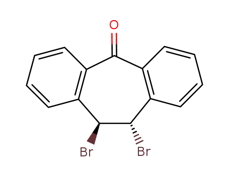 Molecular Structure of 39654-52-9 (10,11-DIBROMO-10,11-DIHYDRO-5H-DIBENZO[A,D]CYCLOHEPTEN-5-ONE)
