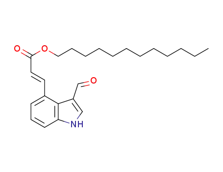 (E)-dodecyl 3-(3-formyl-1H-indol-4-yl)acrylate