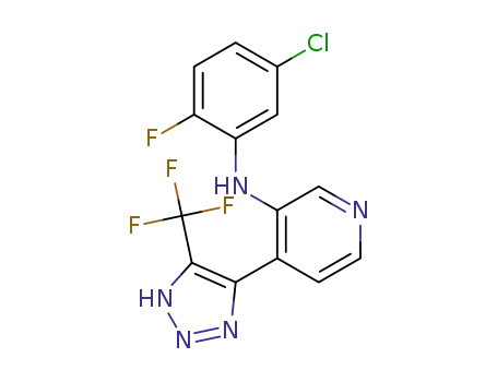 N-(5-chloro-2-fluorophenyl)-4-[5-(trifluoromethyl)-1H-1,2,3-triazol-4-yl]pyridin-3-amine