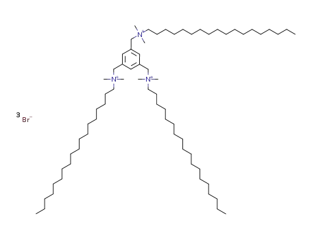 1,3,5-tris[N,N-dimethyl-N-(1-octadecyl)ammoniummethyl]benzene tribromide