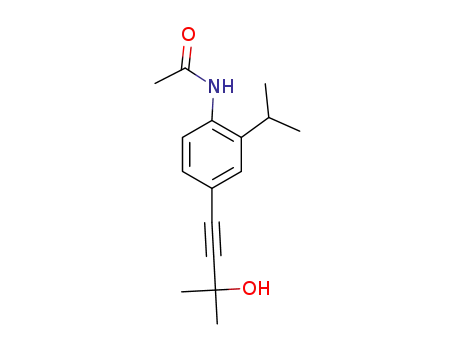 N-[4-(3-hydroxy-3-methylbut-1-ynl)-2-isopropylphenyl]acetamide