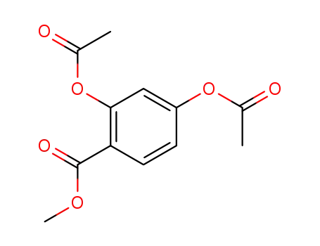 Molecular Structure of 106315-78-0 (Benzoic acid, 2,4-bis(acetyloxy)-, methyl ester)