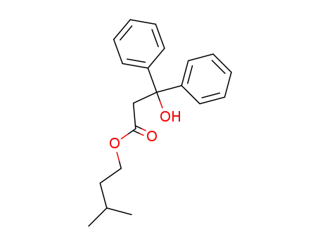 3-hydroxy-3,3-diphenyl-propionic acid isopentyl ester