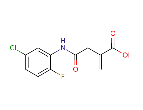 4-((5-chloro-2-fluorophenyl)amino)-2-methylene-4-oxobutanoic acid