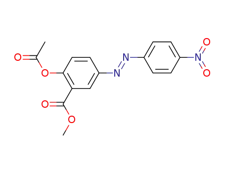2-acetoxy-5-(4-nitro-phenylazo)-benzoic acid methyl ester