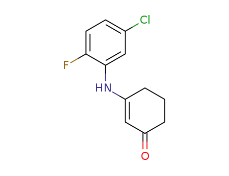 3-(5-chloro-2-fluorophenylamino)cyclohex-2-enone