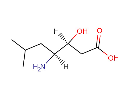 Heptanoic acid,4-amino-3-hydroxy-6-methyl-, (3S,4S)-