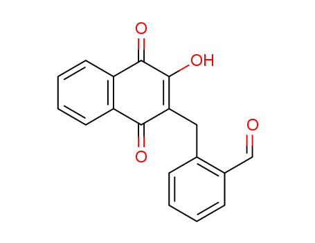 2-((3-hydroxy-1,4-dioxo-1,4-dihydronaphthalen-2-yl)methyl)benzaldehyde
