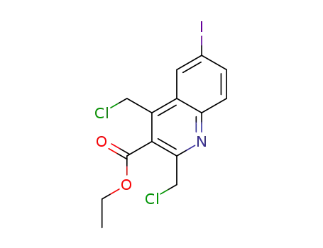 ethyl 2,4-bis(chloromethyl)-6-iodoquinoline-3-carboxylate