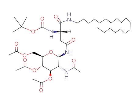 N4-(2-Acetamido-3,4,6-tri-O-acetyl-2-deoxy-β-D-glucopyranosyl)-N2-(tert-butoxycarbonyl)-L-asparagine octadecylamide