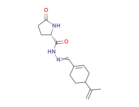 5-oxo-N'-((4-(prop-1-en-2-yl)cyclohex-1-en-1 yl)methylene)pyrrolidine-2-carbohydrazide