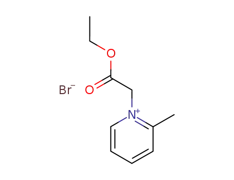 Molecular Structure of 55814-02-3 (1-(2-ethoxy-2-oxoethyl)-2-methylpyridinium bromide)