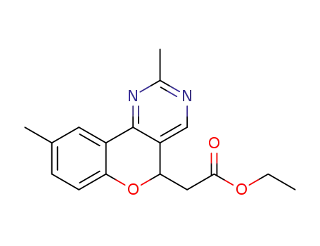 ethyl 2-(2,9-dimethyl-5H-chromeno[4,3-d]pyrimidin-5-yl)acetate