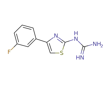 N-(4-(3-fluorophenyl)-1,3-thiazol-2-yl)guanidine