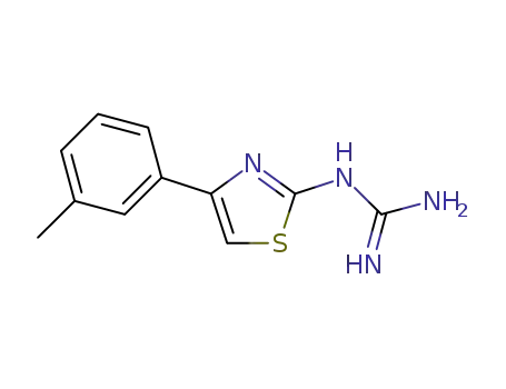N-(4-(3-methylphenyl)-1,3-thiazol-2-yl)guanidine