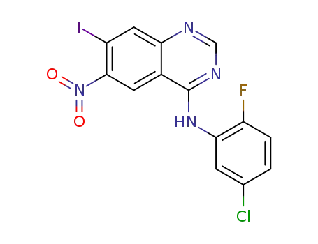 N-(5-chloro-2-fluorophenyl)-7-iodo-6-nitroquinazolin-4-amine