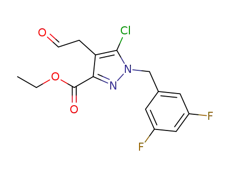 ethyl 5-chloro-1-(3,5-difluorobenzyl)-4-(2-oxoethyl)-1H-pyrazole-3-carboxylate