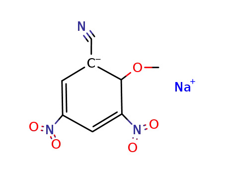 Natrium-1-cyan-2-methoxy-3.5-dinitro-2H-cyclohexadienylid