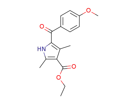 1H-Pyrrole-3-carboxylic acid, 5-(4-methoxybenzoyl)-2,4-dimethyl-, ethyl
ester