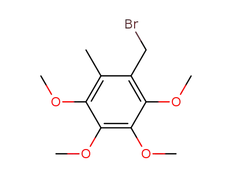 Molecular Structure of 89048-14-6 (Benzene, 1-(bromomethyl)-2,3,4,5-tetramethoxy-6-methyl-)