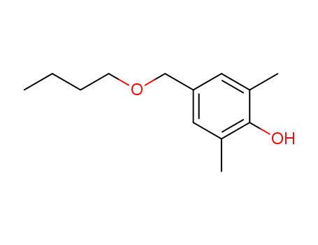 Molecular Structure of 134778-34-0 (Phenol, 4-(butoxymethyl)-2,6-dimethyl-)