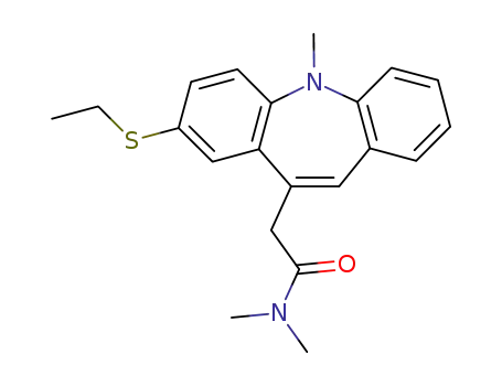 ethylthio-8 trimethyl-N,N,5 5H-dibenzazepine-10-acetamide