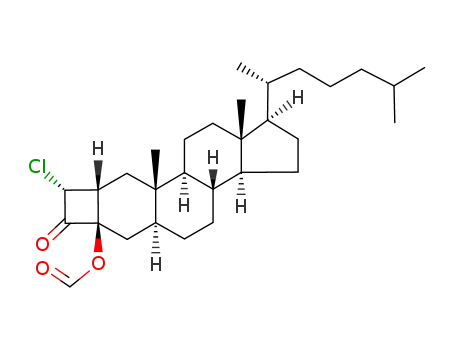 Formic acid (1R,3aS,3bR,5aS,6aR,8R,8aR,9aS,9bS,11aR)-8-chloro-1-((R)-1,5-dimethyl-hexyl)-9a,11a-dimethyl-7-oxo-octadecahydro-cyclobuta[h]cyclopenta[a]phenanthren-6a-yl ester