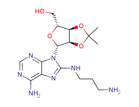 {(3aR,4R,6R,6aR)-6-[6-Amino-8-(3-amino-propylamino)-purin-9-yl]-2,2-dimethyl-tetrahydro-furo[3,4-d][1,3]dioxol-4-yl}-methanol