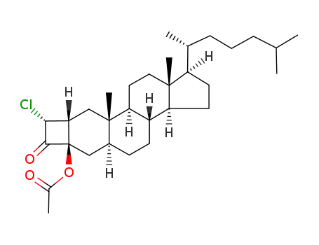 Acetic acid (1R,3aS,3bR,5aS,6aR,8R,8aR,9aS,9bS,11aR)-8-chloro-1-((R)-1,5-dimethyl-hexyl)-9a,11a-dimethyl-7-oxo-octadecahydro-cyclobuta[h]cyclopenta[a]phenanthren-6a-yl ester