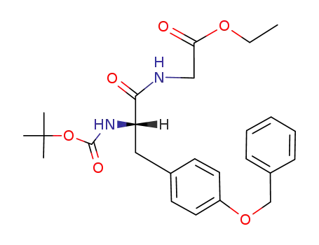 Molecular Structure of 40356-35-2 (Glycine, N-[(1,1-dimethylethoxy)carbonyl]-O-(phenylmethyl)-L-tyrosyl-,
ethyl ester)
