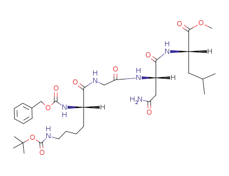 Nα-Benzyloxycarbonyl-Nε-tert-butyloxycarbonyl-L-lysylglycyl-L-asparaginyl-L-leucine Methyl Ester
