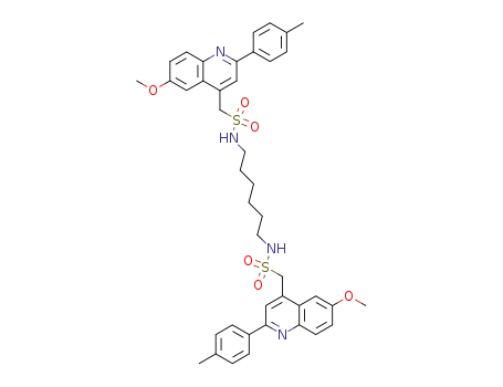 C-(6-Methoxy-2-p-tolyl-quinolin-4-yl)-N-[6-(6-methoxy-2-p-tolyl-quinolin-4-ylmethanesulfonylamino)-hexyl]-methanesulfonamide
